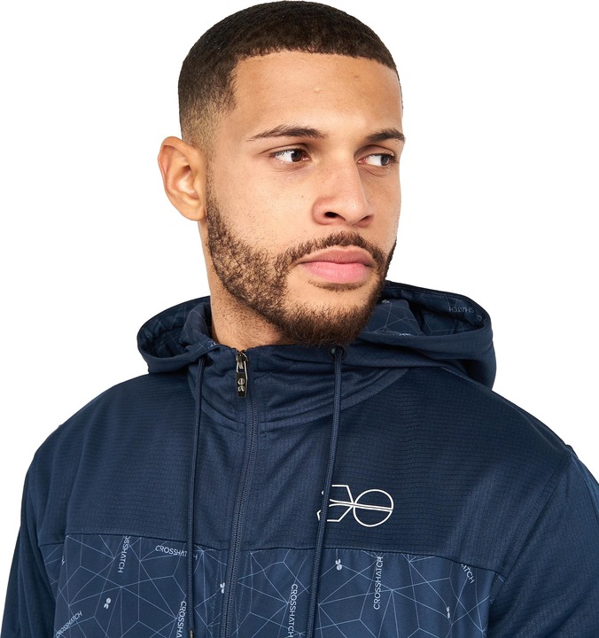 Actual product image Crosshatch Mens Pyramid Full Zip Track Top (S)