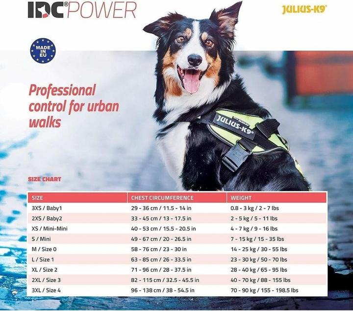Image du produit Julius-K9 Harnais de puissance IDC 3/XL (XL, Chien, Général)
