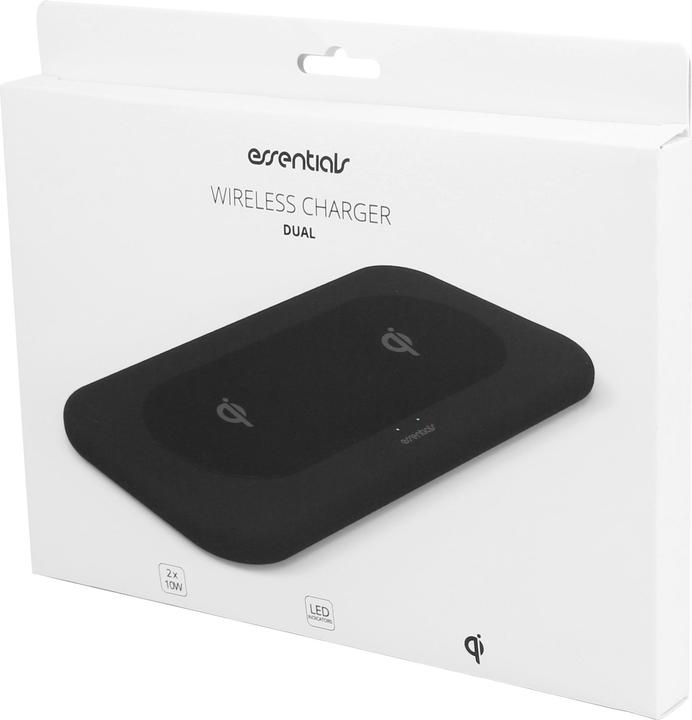 Image du produit Essentials Chargeur double sans fil Qi (10 W)