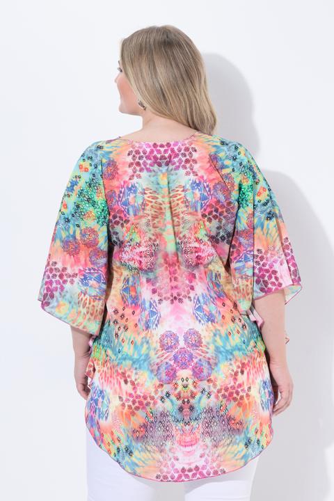 Actual product image Miamoda Loose fit all-over pattern blouse kaftan (46)
