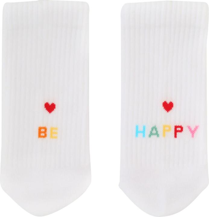 Produktbild Eulenschnitt Socken be happy weiss S Gr.35-38 (S)
