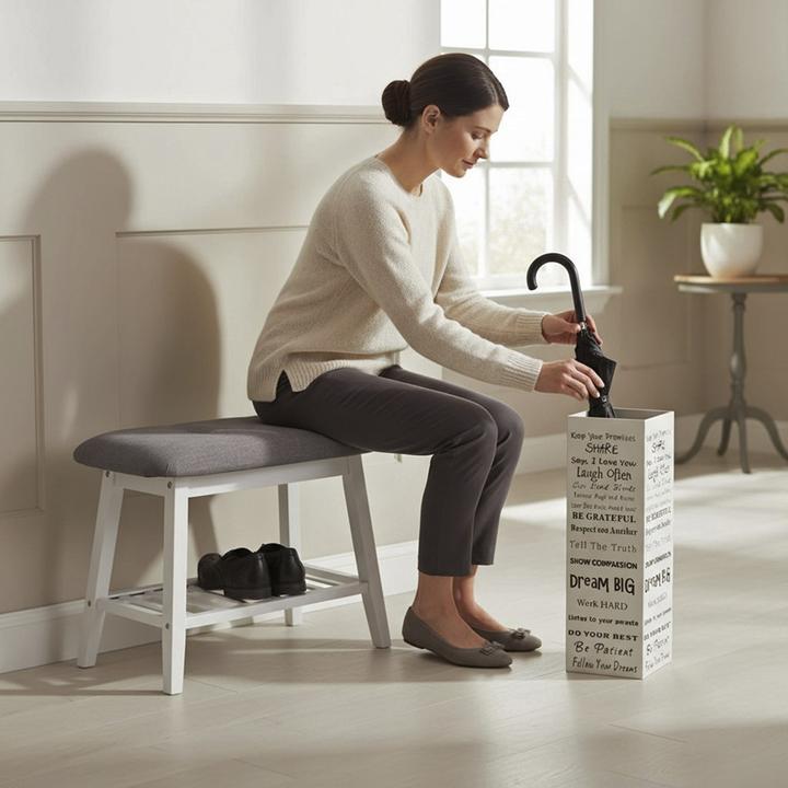 Actual product image HAKU Möbel Cast Iron Umbrella Stand, Rectangular