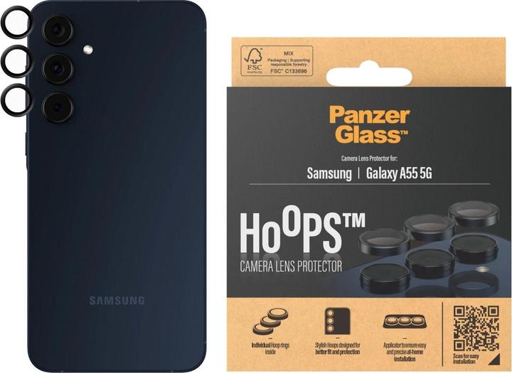 Actual product image PanzerGlass Hoops Camera Lens Protector (1 Piece, Samsung Galaxy A55)