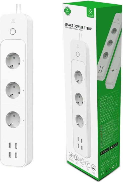 Immagine prodotto Woox R5104 Smart Multi Plug Schuko (3x, CEE 7/4, 1.50 m)