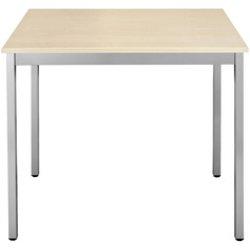 Sodematub, Tavolino da salotto, Tavolo multiuso in acero semicircolare