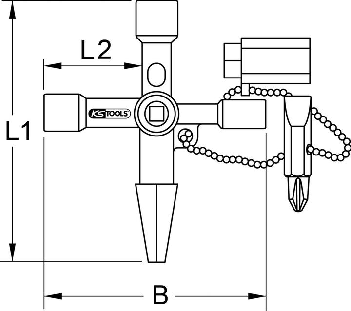 Actual product image KS Tools 130.1020 (90 mm)