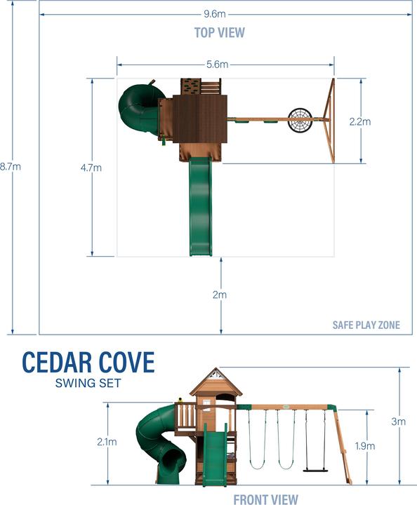 Actual product image Backyard Discovery Cedar