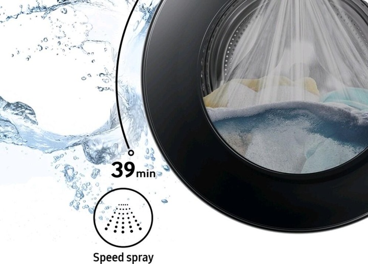 Actual product image Samsung AI Control WW11DG6B25LKU3 Washing machine with loading