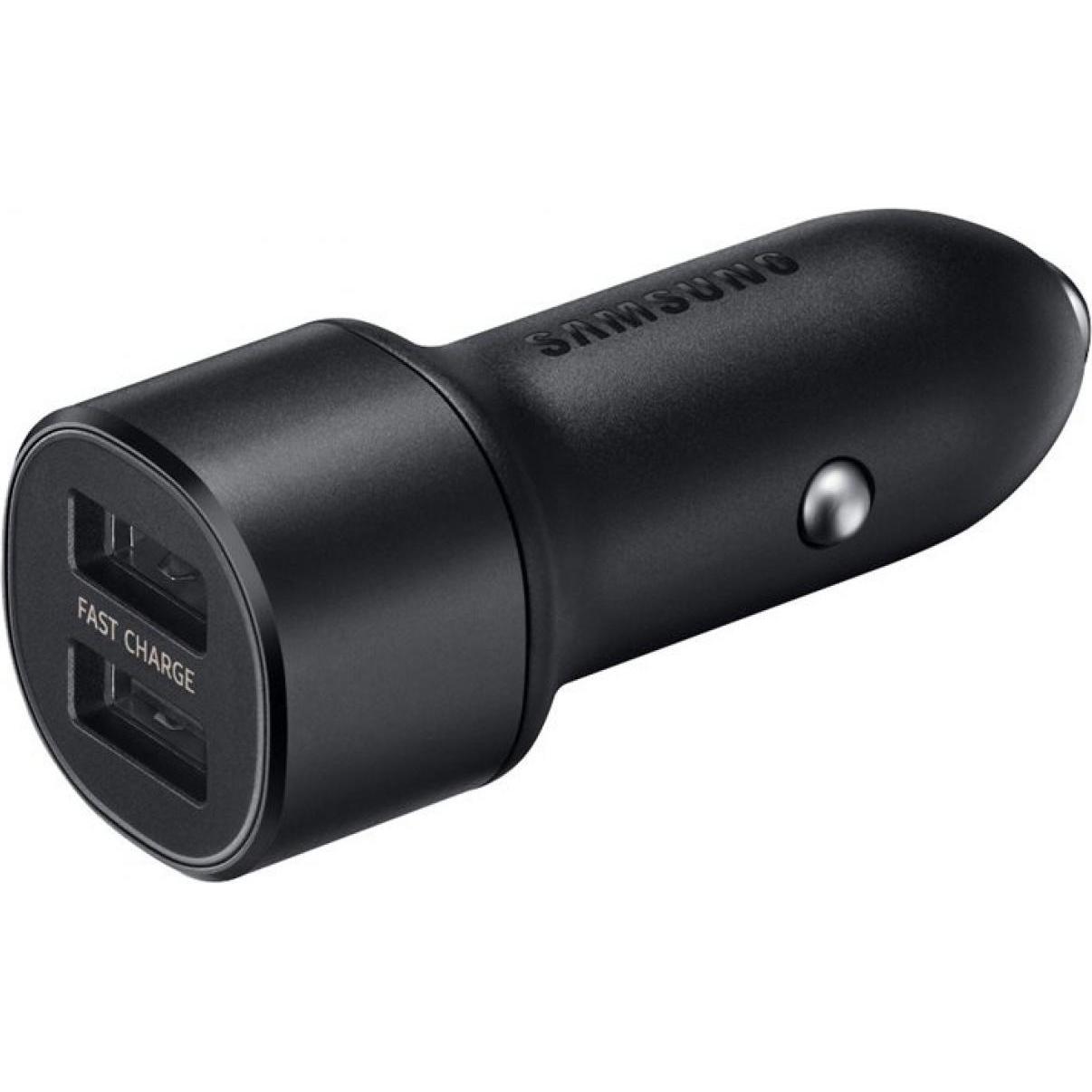 Samsung Dual Car Charger, Auto Adapter, Schwarz