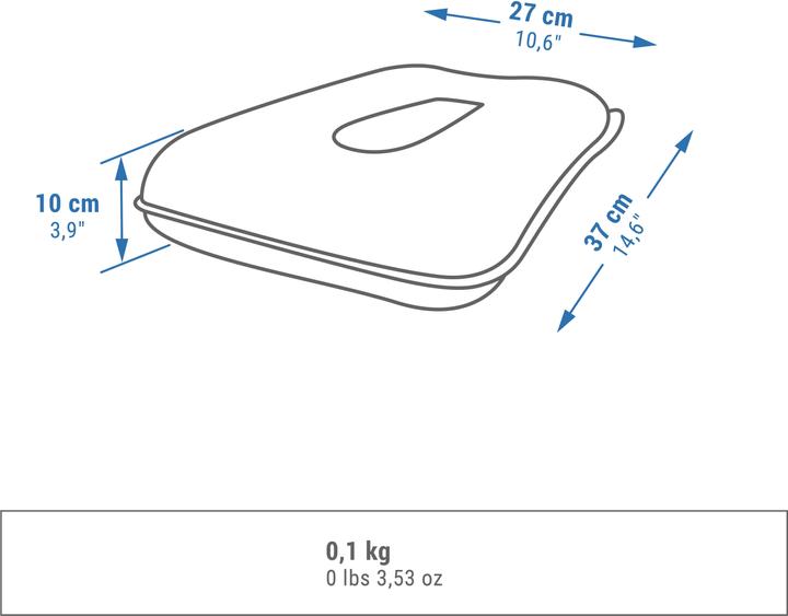 Immagine prodotto Quechua Cuscino gonfiabile da campeggio (Cuscino per testa e collo)