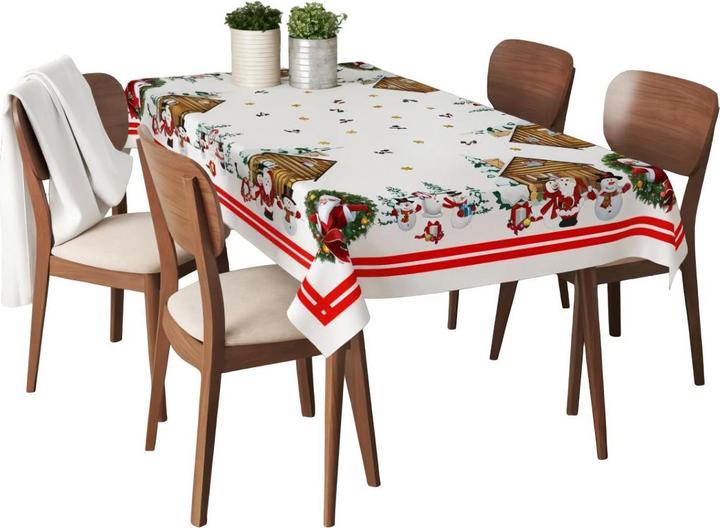 L'essentiel Christmas Village Tablecloth (220 x 160 cm)