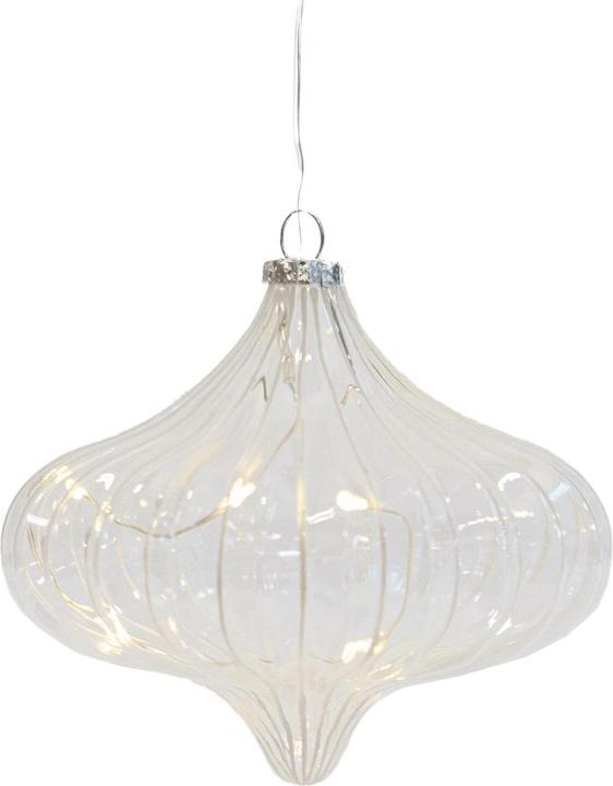 Sirius Weihnachtskugel Dina, 5 LEDs, 10 cm, Transparent (1 x)