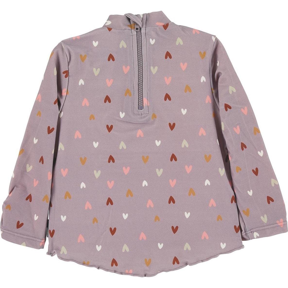 Thumbnail - Sterntaler, Mädchen, Badeshirt, Langarm-Schwimmshirt Herz Lila Gr. 74/80, Violett, (80)