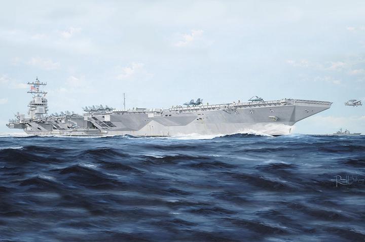 Actual product image Trumpeter USS Gerald R. Ford CVN-78