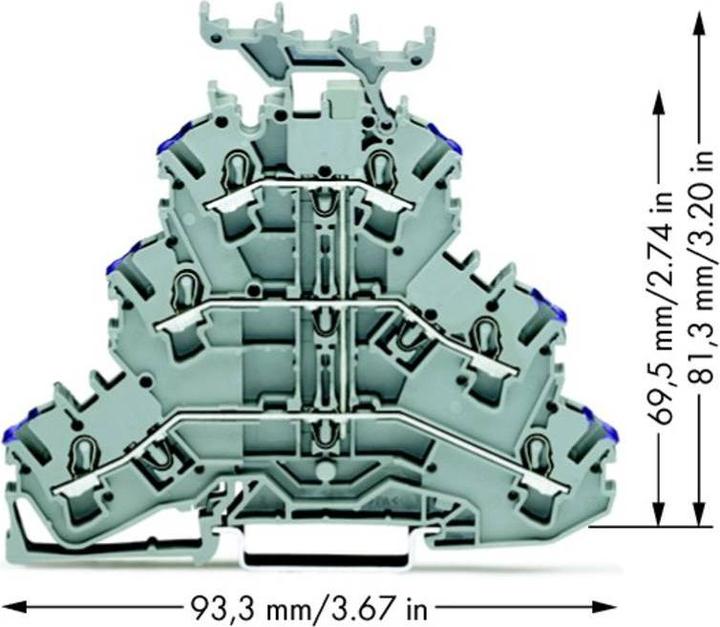 Produktbild Wago Dreistockklemme