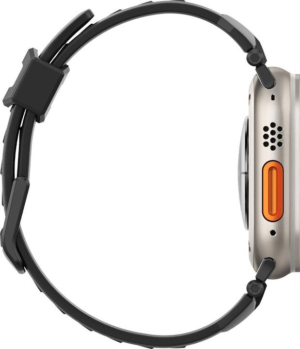Actual product image Spigen Rugged Ultra Band Apple Watch 4/5/6/7/8/9/SE/Ultra/Ultra 2 42/44/45/49mm czarny/matte black A (42 mm, Thermoplastic polyurethane (TPU))