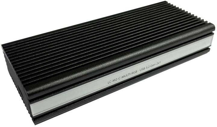Produktbild LC-Power Externes Gehäuse LC-M2-C-MULTI-RGB M.2 (M.2 2280, M.2 2260, M.2 2242)