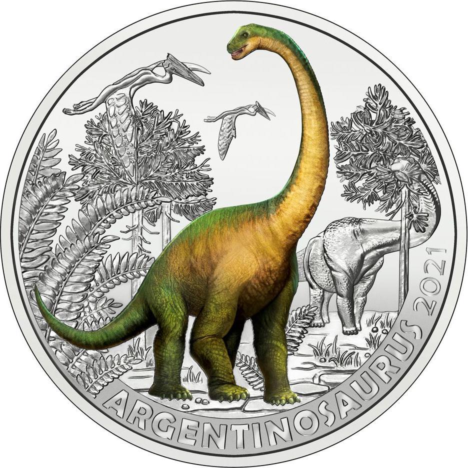 Münze Österreich, Münzen, Argentinosaurus, (2021)