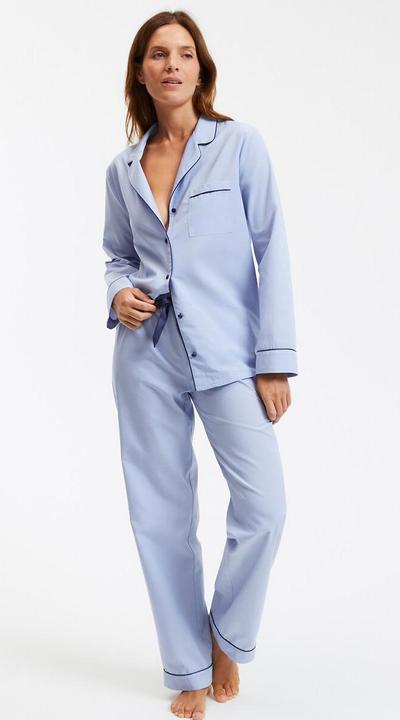 Produktbild La Redoute Collections Pyjama Signature in Chambray-Optik (38)