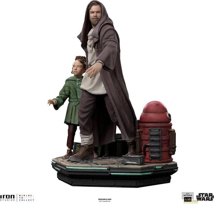 Iron Studios Star Wars: Obi-Wan Kenobi statuette Deluxe Art Scale 1/10 Obi-Wan & Young Leia 20 cm