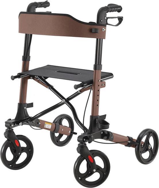 Immagine prodotto Juskys Rollator pieghevole Vital con seggiolino e borsa per la spesa
