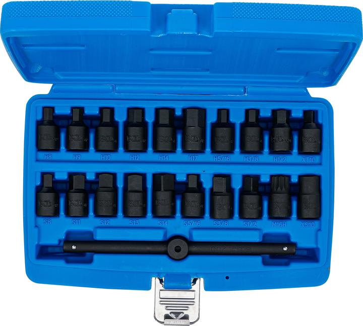 Actual product image BGS Special Oil Drain Socket Set 10 mm (3/8") 21 pcs.