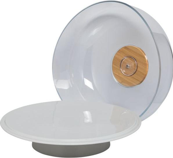 Actual product image Alessi Tortenplatte MATTINA hellgrau