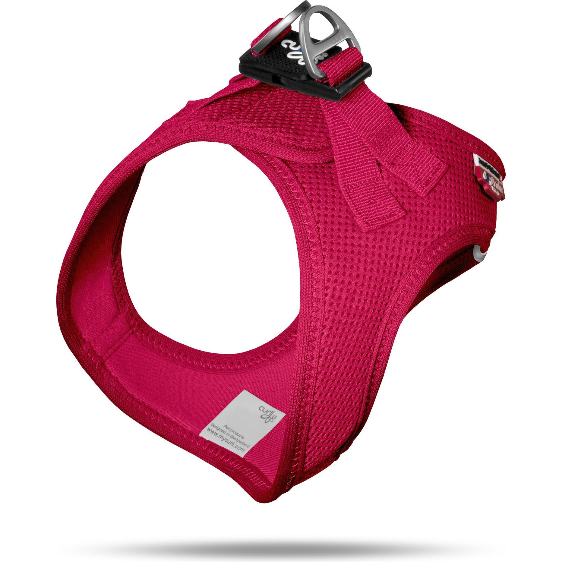 Comparer les prix de Harnais Curli Vest Clasp Air-Mesh rouge pour chien - taille 2XS : tour de poitrail 30,2 - 33,8 cm