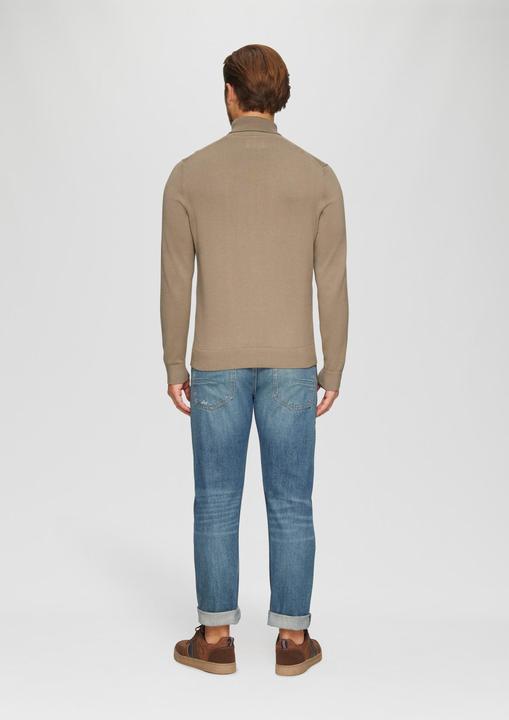 Produktbild S.Oliver Strickpullover Rollkragenpullover aus Baumwolle (XXL)