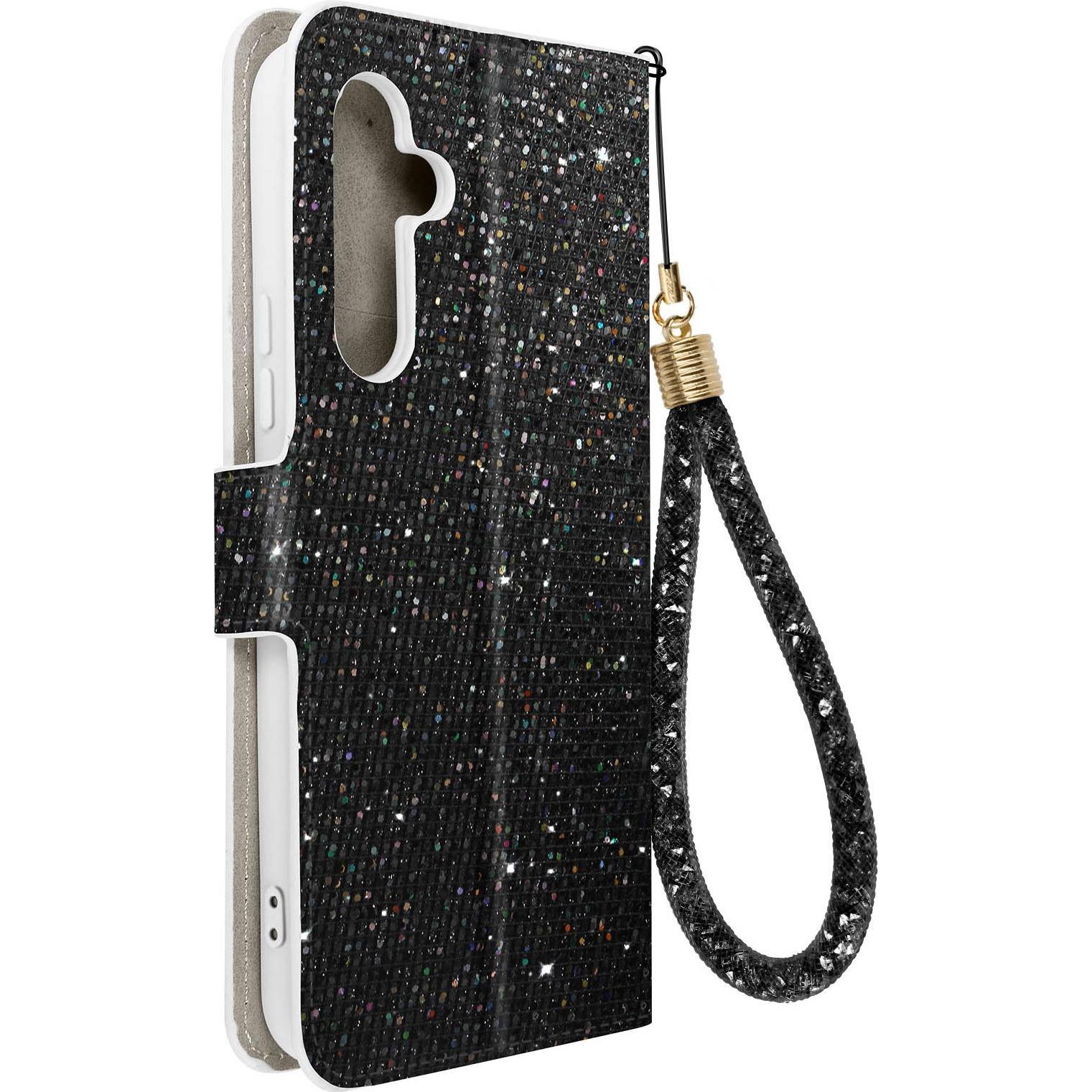 Avizar Disco Glam Edition Series (Samsung Galaxy A34 5G), Smartphone Hülle, Schwarz