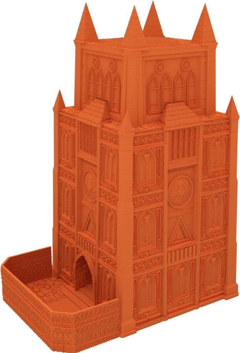 Produktbild Feldherr Fates End Würfelturm Garrison orange, 3D-gedruckt, Tabletop (Kunststoff)