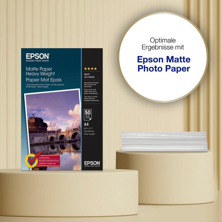 Produktbild Epson Matte Paper Heavy Weight (167 g/m², A4, 50 x)