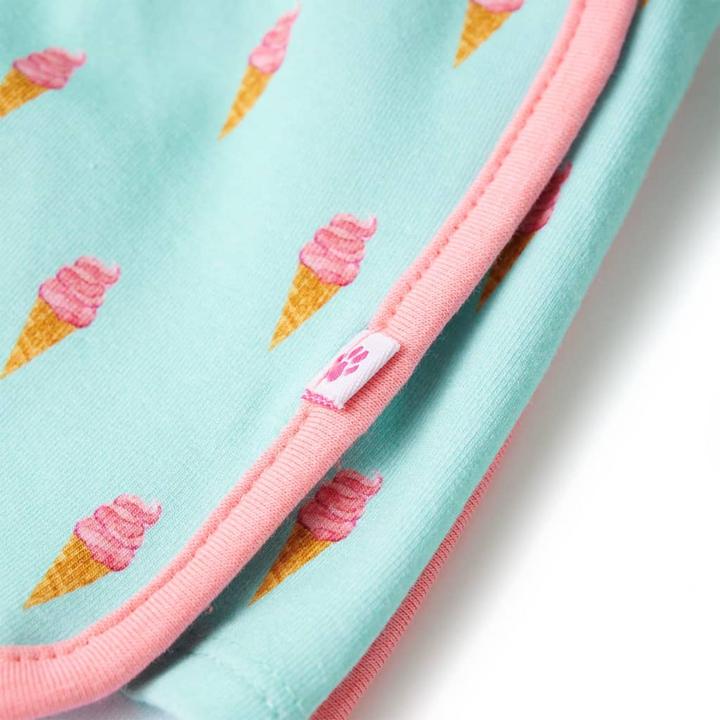 Actual product image vidaXL Children's shorts with drawstring Light mint green 92.Material (92)