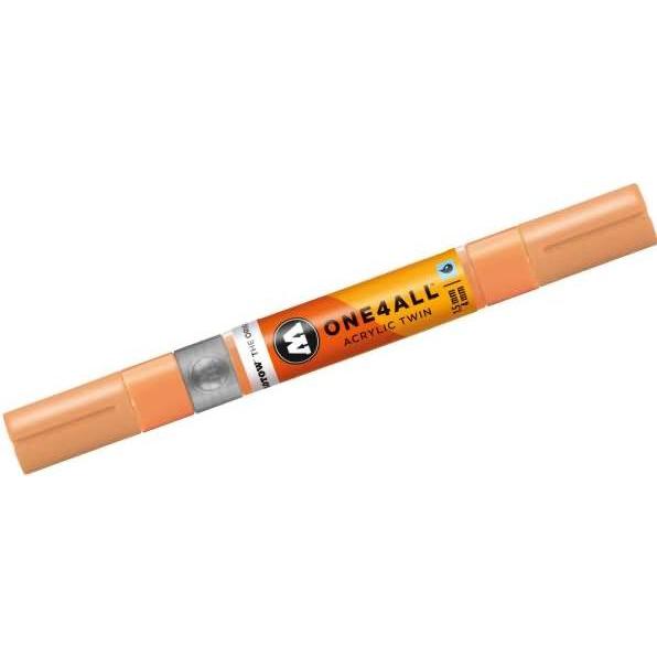 Thumbnail - Molotow, Marker, Marqueur pour Maquettes - One4All Twin - Acrylique Pêche Pastel - 1,5/4mm - -117 - 15 cm (Pfirsich Past...