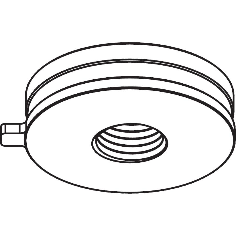 Nordic, Zubehör Beleuchtung, Global Trac Adapter Nippel XTSA63-9 Alu M10 Höhe 10mm ID 7mm