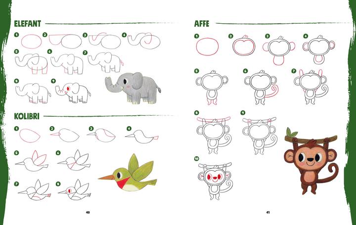 Actual product image Tiere zeichnen für Kids – Über 100 kunterbunte Lieblingstie