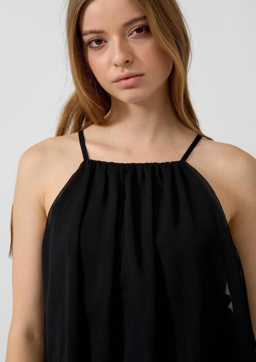 Produktbild s.Oliver Knielanges Chiffonkleid mit Volants (40)