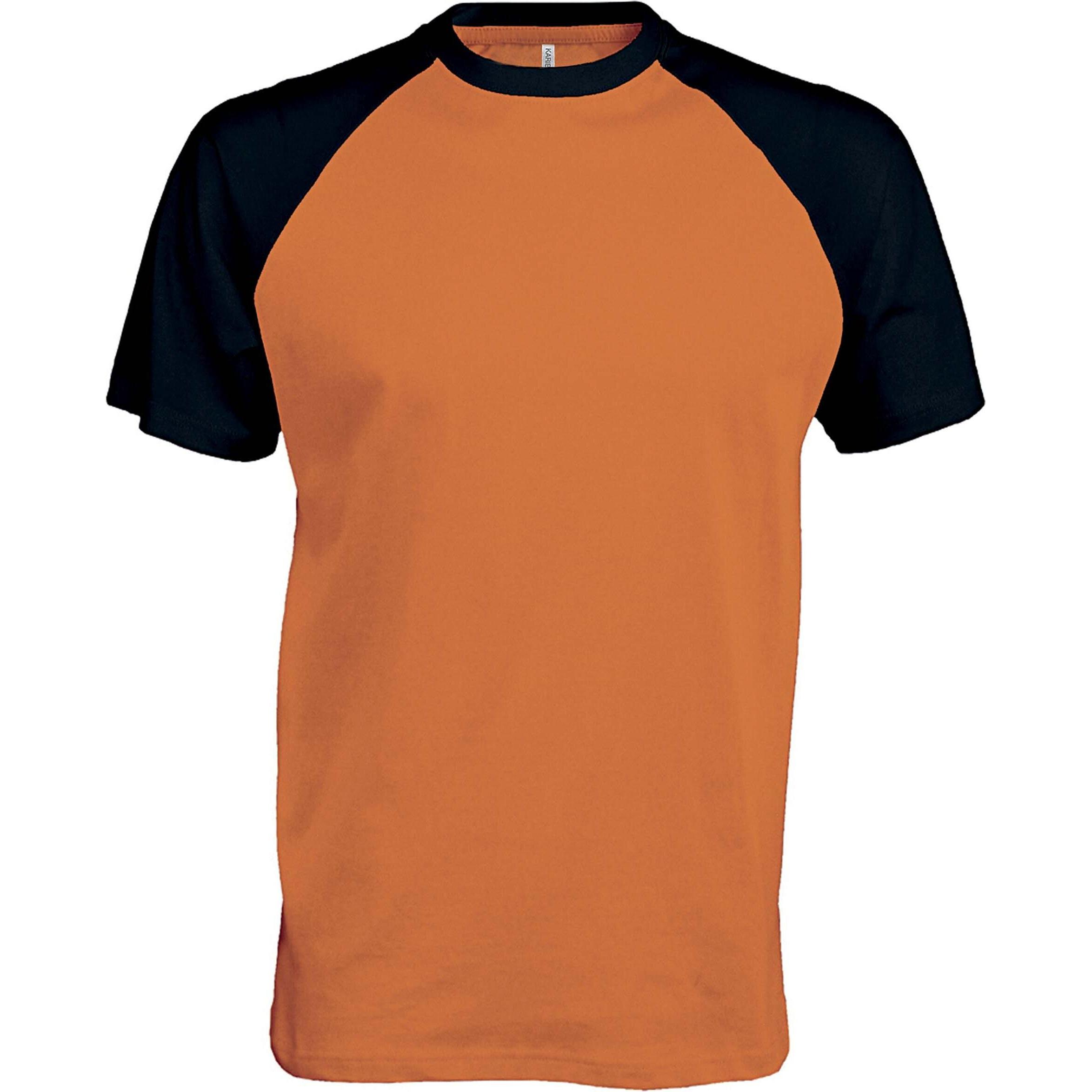 Kariban, Herren, Sportshirt, Base Ball (L), Orange, L