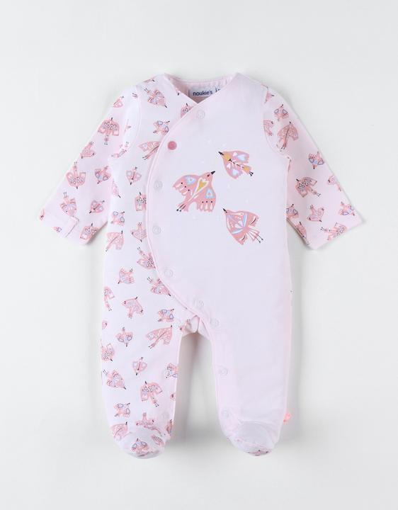 Immagine prodotto Noukies Tutina in jersey con uccelli rosa taglia 80 (80)