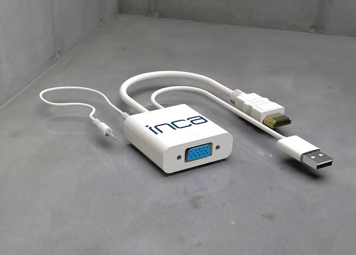 Actual product image Inca Adapter IVTH-01 VGA to HDMI (+USB and audio cable) (HDMI, USB, VGA)