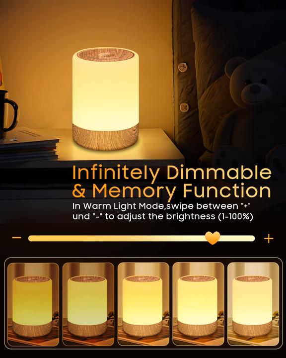 Image du produit Alopini Touch Dimmbare Nachttischlampe