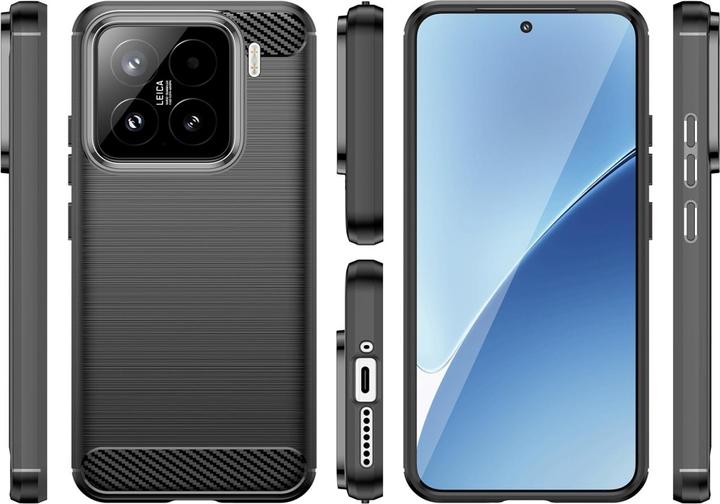 Immagine prodotto Screenguard Carbon Brushed Soft TPU Hülle (Xiaomi 15)