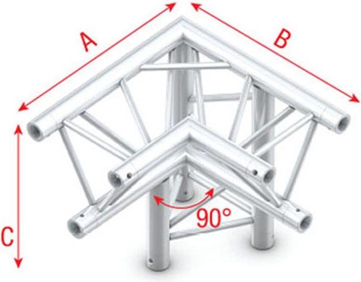 Produktbild Showtec 3-Weg Ecke Rechts