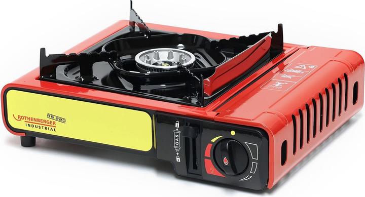 Productafbeelding Rothenberger Industrieel Gas Campingfornuis Gourmet Piezo RS 220 1500003730 Roestvrij Staal