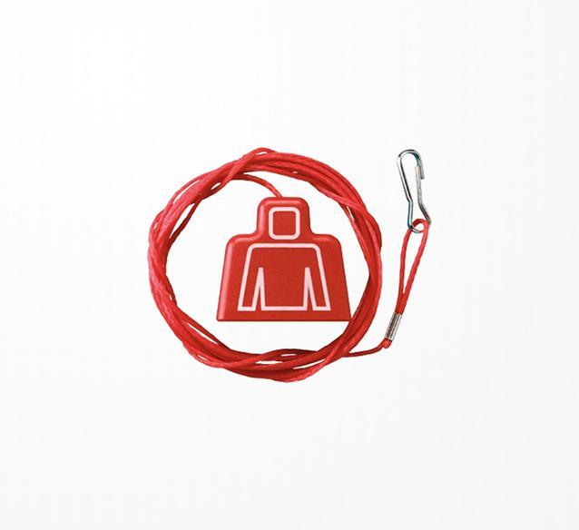 Actual product image JUNG Pull cord rt 2m with snap hook ZS-34 KO5S