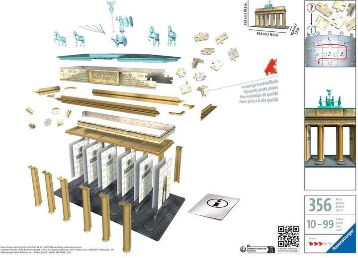 Produktbild Ravensburger Brandenburger Tor (324 Teile)
