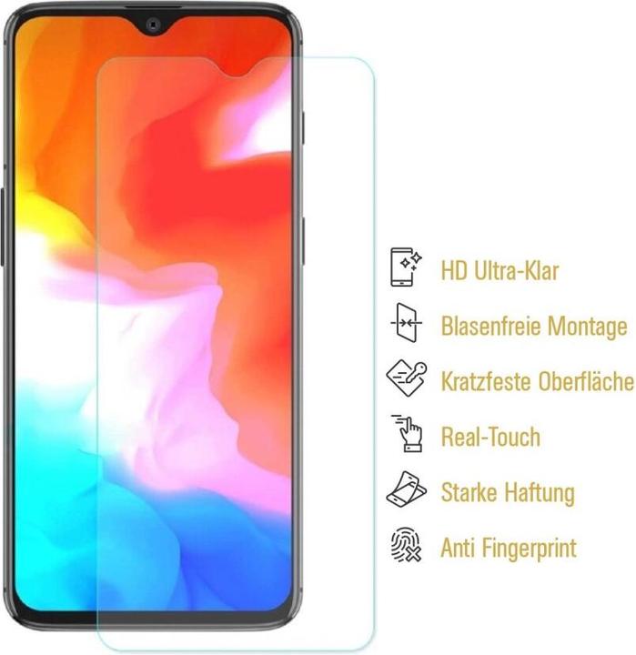 Actual product image Protectorking 4x Panzerfolie Anti-Shock HD Klar (4 Piece, OnePlus 6T)