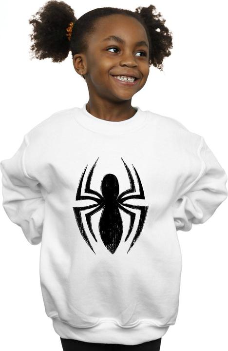 Actual product image Girls Spider-Man Ultimate Spider Logo Sweatshirt (128)