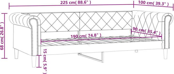 Produktbild vidaXL Tagesbett