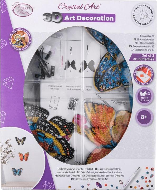 Produktbild Craft Buddy Schmetterlinge 3erPack